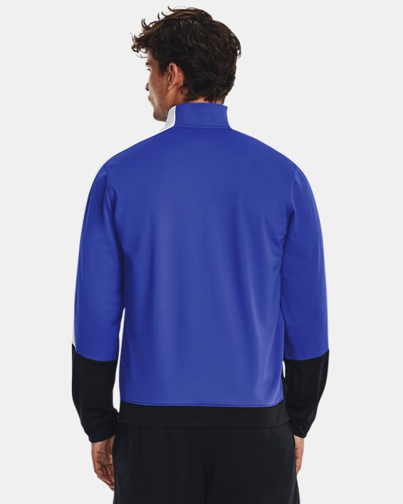 Men's UA Tricot Jacket, Blue, pdpMainDesktop image number 1